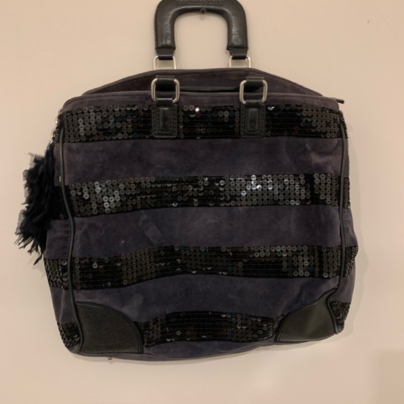 Juicy couture sequin stripe velour bag. Large - Picture 2 of 4